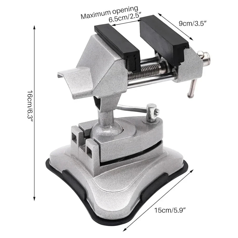 Universal Light Mini Table Vise 360° Rotation Suction Cup Clamp
