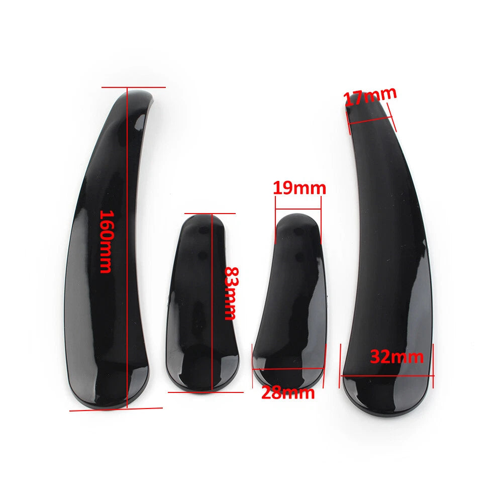 4 Pcs Curved Swingarm Frame Inserts for Harley Softail Models (2008-2023)