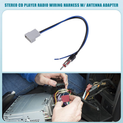 Stereo CD Player Radio Wiring Harness & Antenna Adapter for Nissan (2007-2020)