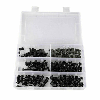 177 x Black Fairing Bolts M5/M6 Trim for F2