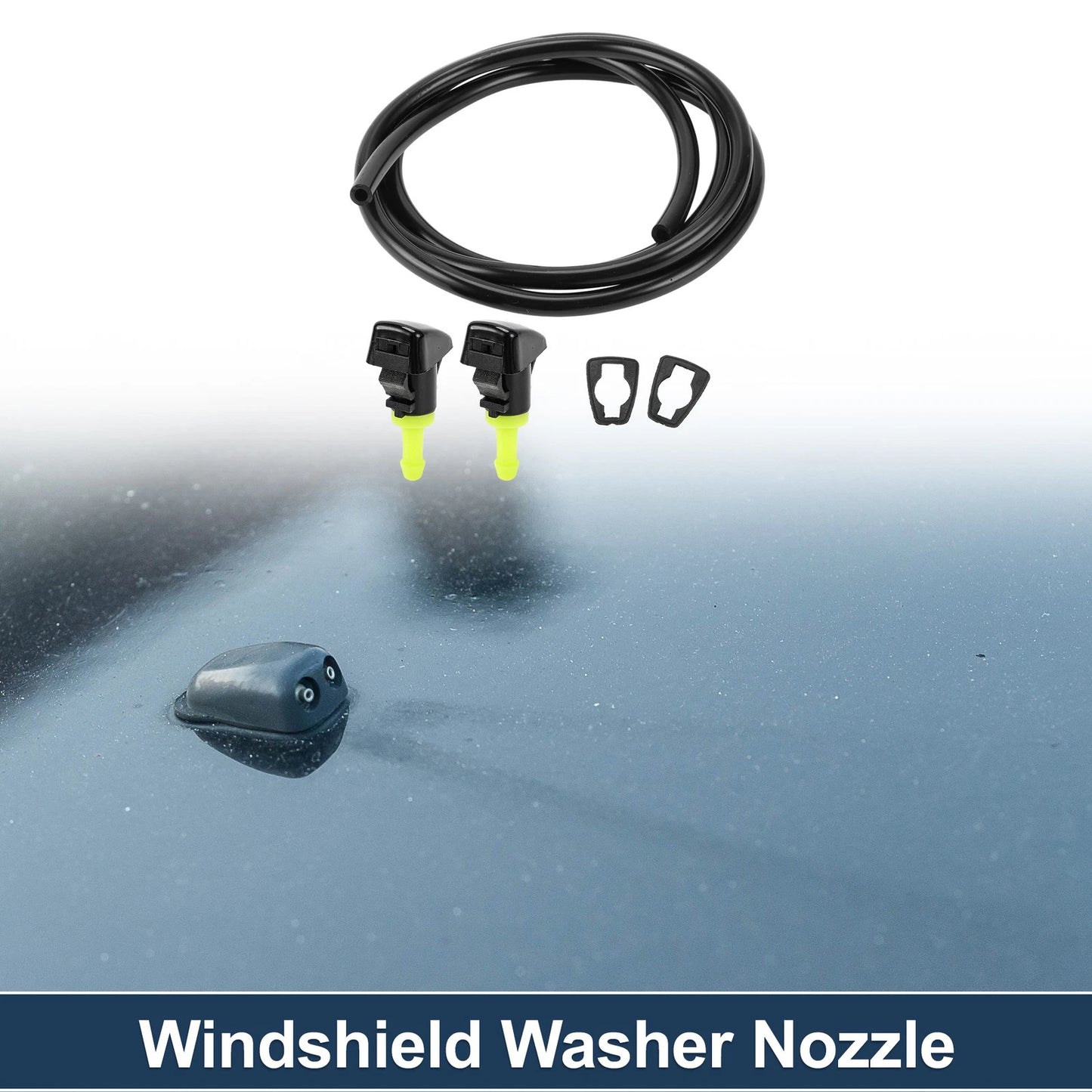 Windshield Washer Nozzle & Gasket for Dodge (2001-2006) - 1 Set