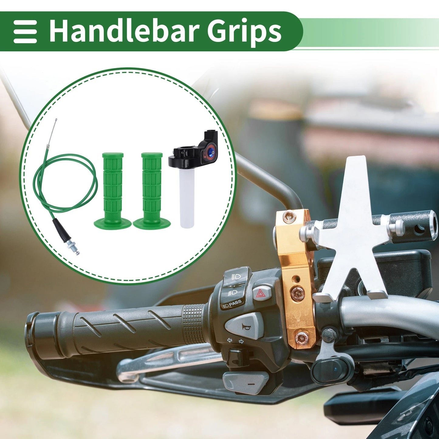 7/8" 22mm Motorcycle Hand Grips Covers for Make Model