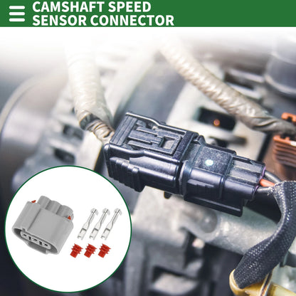 3 Pin Camshaft Speed Sensor Connector Female Wire Terminal 1 Set for Toyota