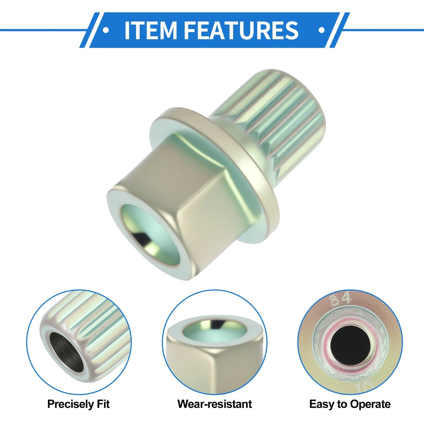 34/18PT Wheel Lock Lug Nut for BMW Anti Theft Removal Key Socket Adapter