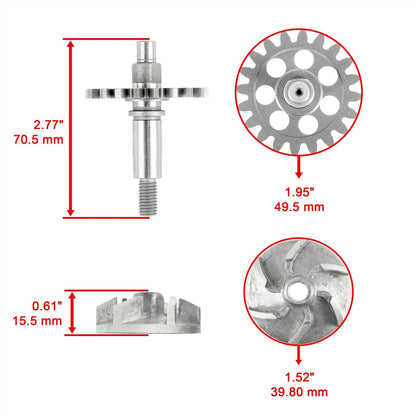 Water Pump Seal Impeller Shaft Gear Rebuild Kit for Yamaha WR250F (2001–2013)