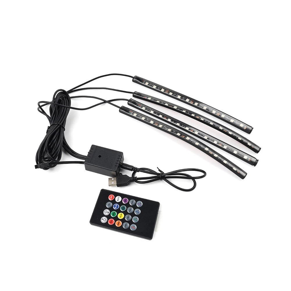 RGB Remote Control Decorative Foot Lamp for Home Atmosphere Lighting
