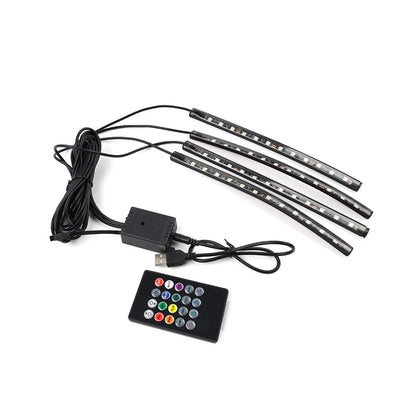 RGB Remote Control Decorative Foot Lamp for Home Atmosphere Lighting
