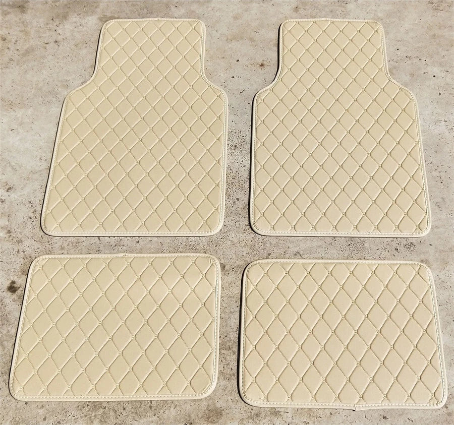 4 Pcs Waterproof PU Leather Car Floor Mats