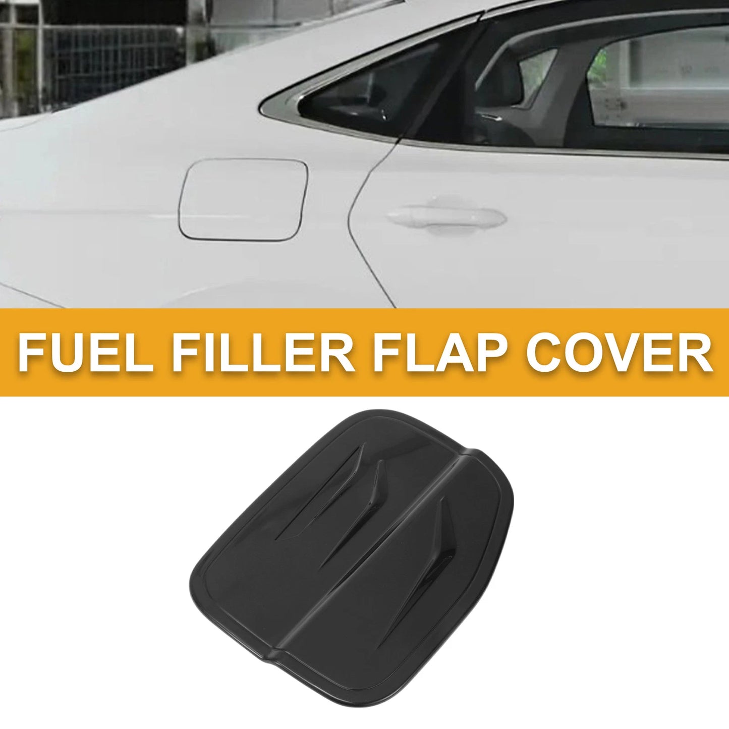 Fuel Tank Door Cap for Honda Accord 2023-2025 Fuel Filler Flap Cover Black