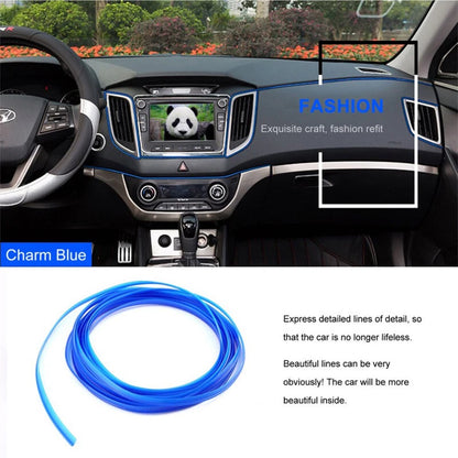 32ft 10M Blue Car Interior Edge Gap Moulding Trim for Auto Decor