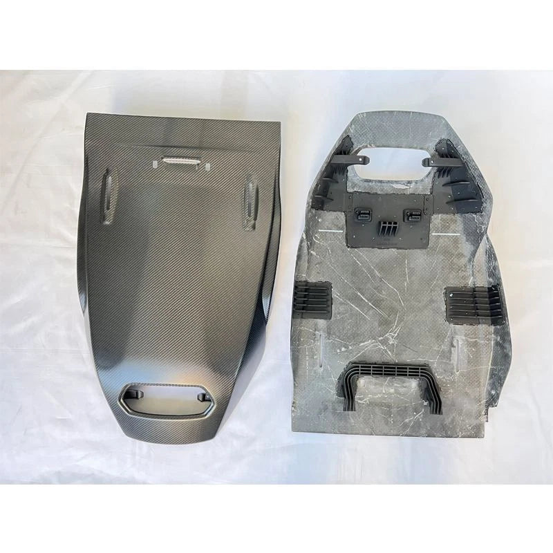 Matte Dry Carbon Fiber Seat Back Panel Cover Replace for Lamborghini URUS 18-22