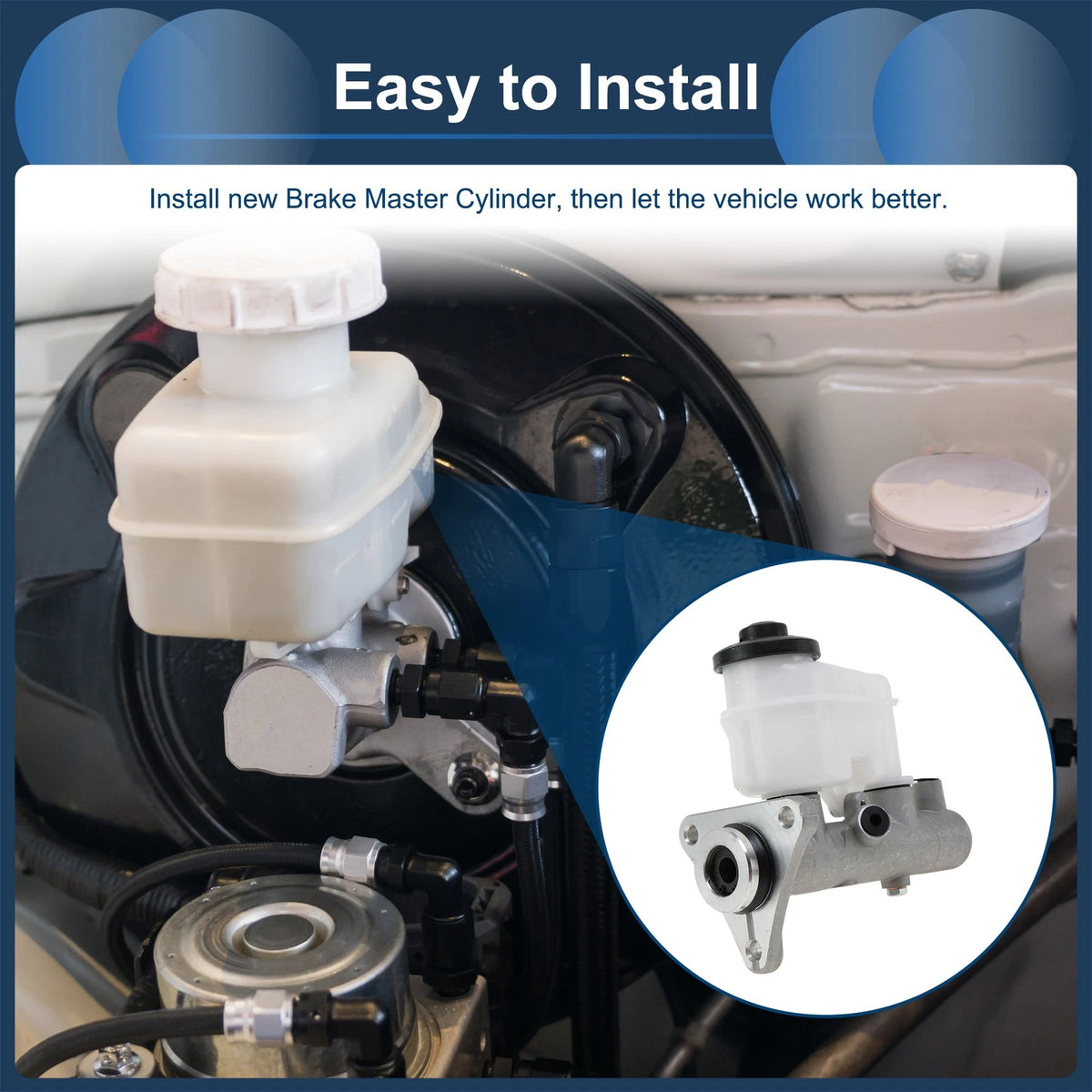 Brake Master Cylinder w/ Reservoir for Toyota Corolla (1993-1997)