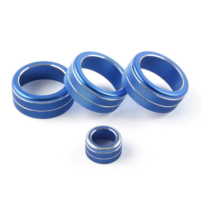 AC Climate Control Knob Ring Cover 4 x Blue for Honda Civic (2022 - )