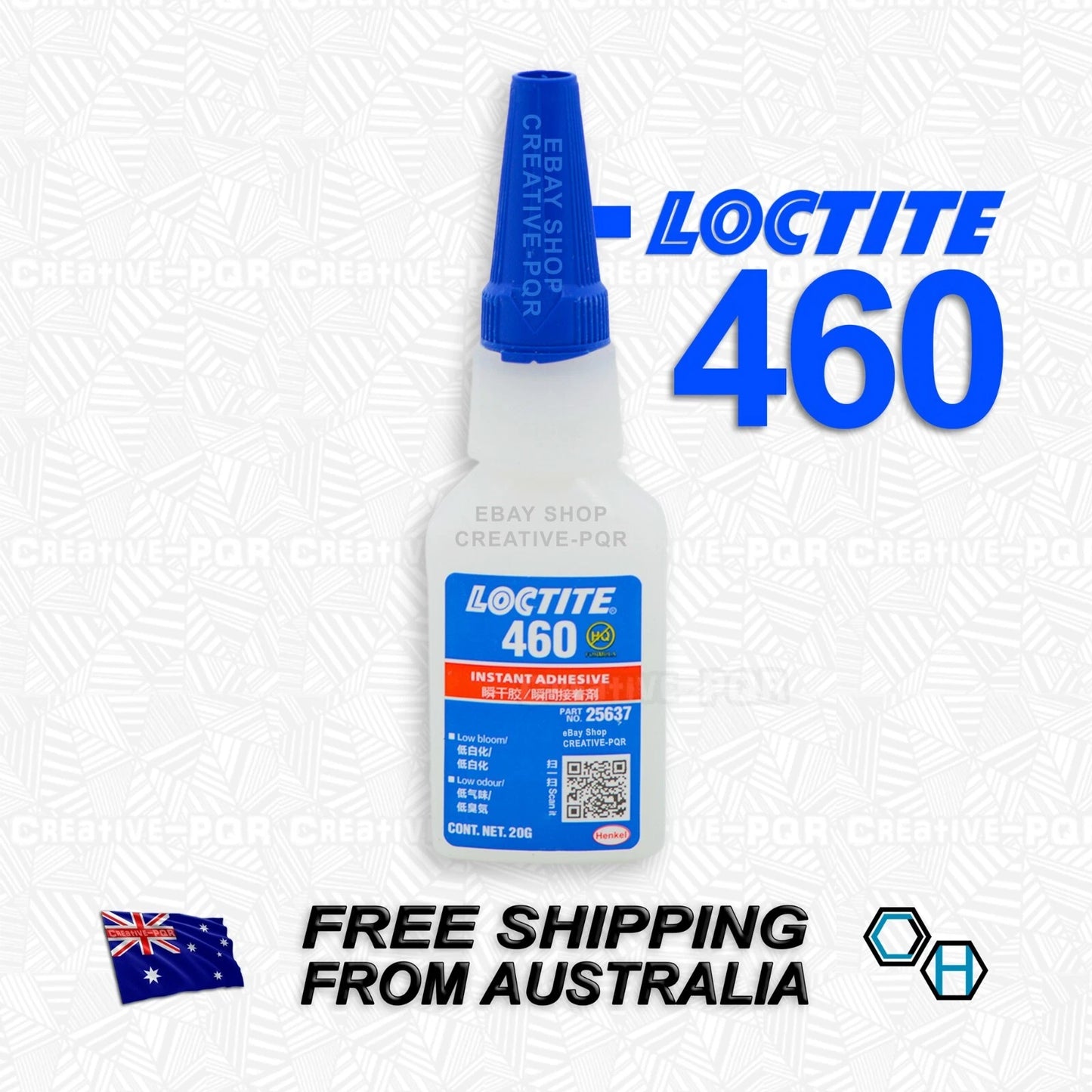 Loctite 460 20g Low-Odor Adhesive for Aesthetic Applications