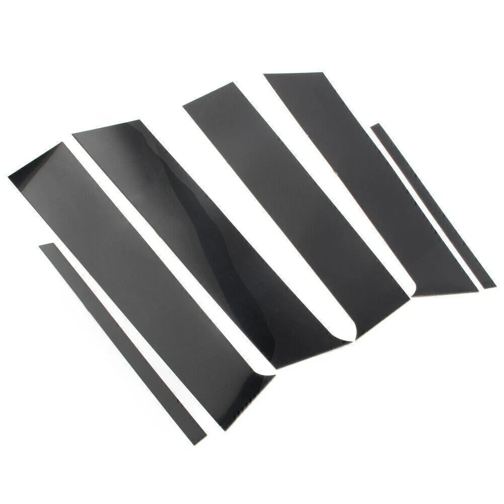 6 x Door Window Trim Covers for Mitsubishi Lancer Sedan (2008-2017) Black