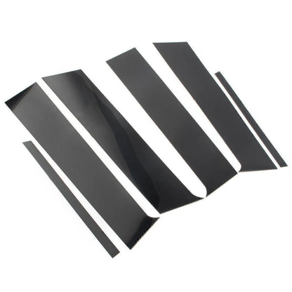6 x Door Window Trim Covers for Mitsubishi Lancer Sedan (2008-2017) Black