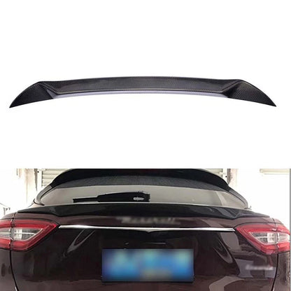 Real Carbon Fiber Rear Middle Spoiler Wing for Maserati Levante 2017-2024