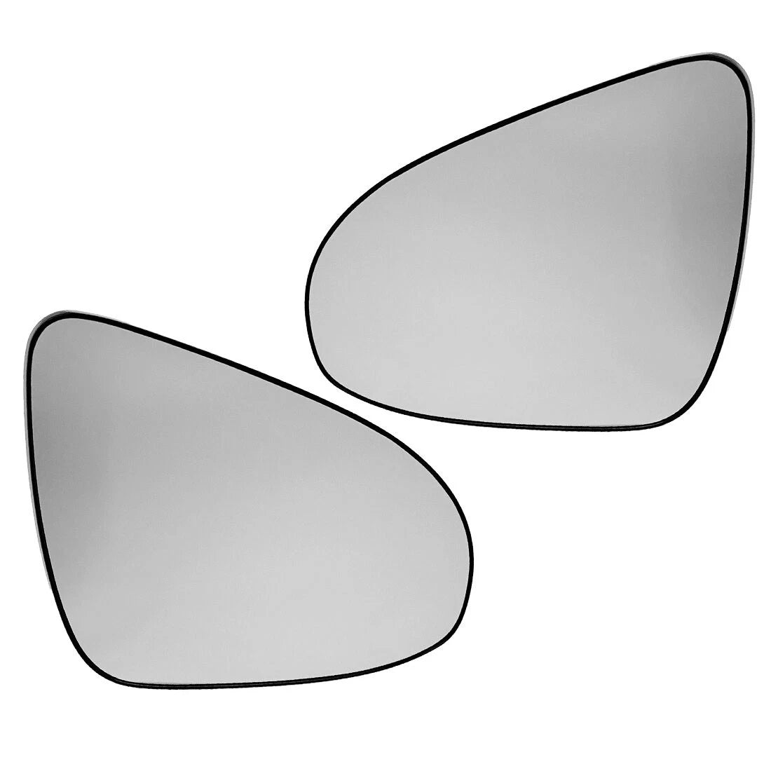 L & R Non-Heated Side Mirror Glass for Toyota Corolla (2014-2019)
