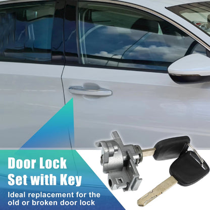 Front Left Door Lock Cylinder w/ 2 Keys for Honda Accord (2008-2013)