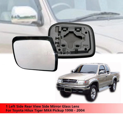 LH Rear View Mirror Glass Lens for Toyota Hilux Tiger MK4 (1998-2004)