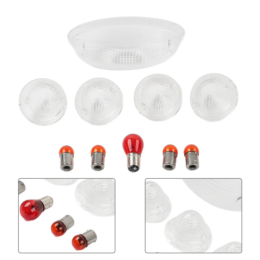 Turn Signal Covers & Tail Light Lens for T100 Scrambler Speedmaster Roadster