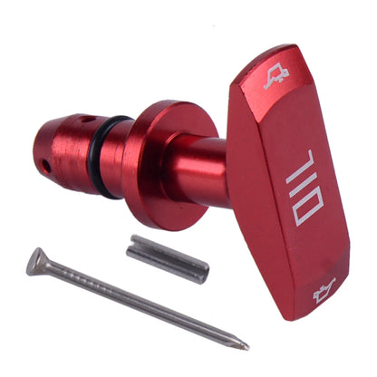 Red/Black Billet Oil Dipstick Handle for Ford Mustang GT V8 (1999-2011)