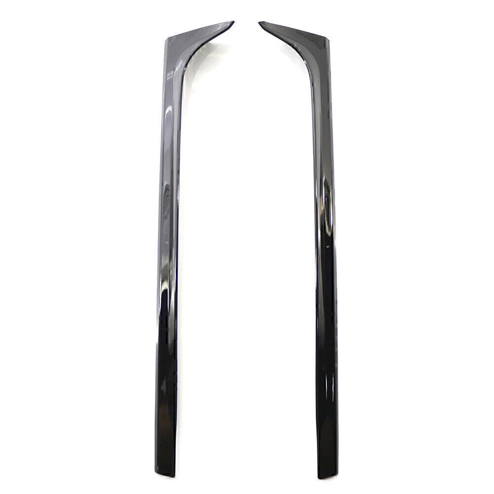 Black Rear Window Side Spoiler Canard Splitter Trim for VW Polo (11-17)