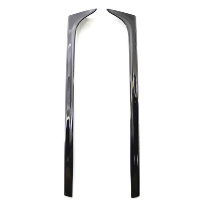 Black Rear Window Side Spoiler Canard Splitter Trim for VW Polo (11-17)