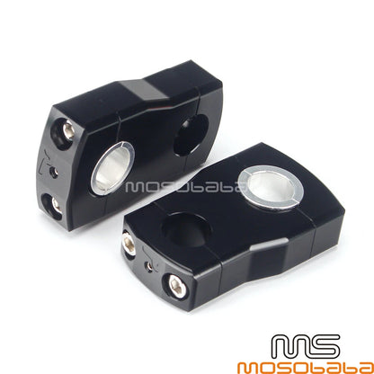 2" T-Style Stem Dual Pivoting Risers for Universal Fit Handlebar