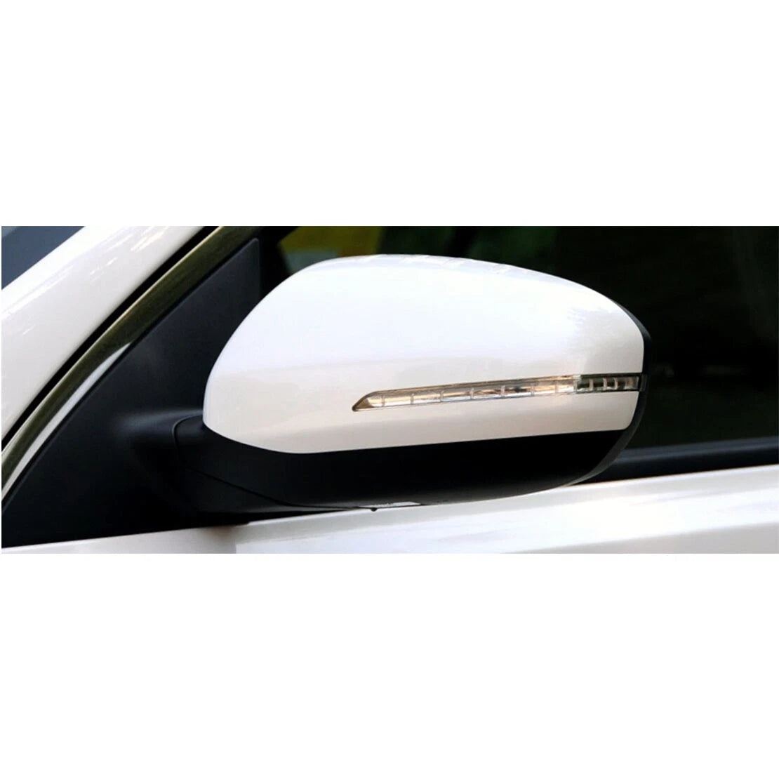 White Wing Mirror Cover Caps for Kia Optima K5 (2011-2015)