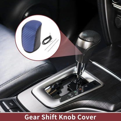 Gear Shift Knob Cover for Dodge Journey Black Blue (2011 - 2020)