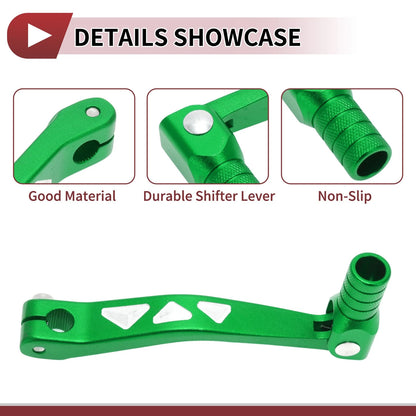 Folding Gear Shifter Lever for Kayo T4L Green