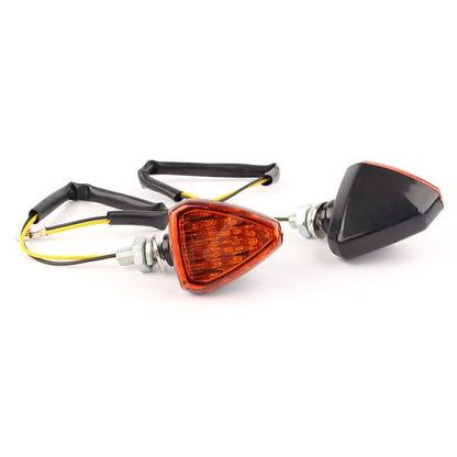 Orange Lens LED Turn Signal Lights for Motorcycle ATV Dirt Bike
