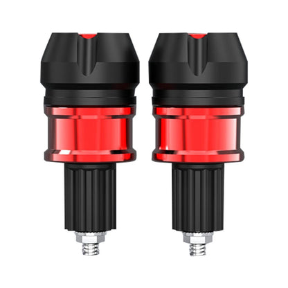 CNC Aluminum Handlebar Grips Bar End Cap Plugs for Motorcycle ATVs Red