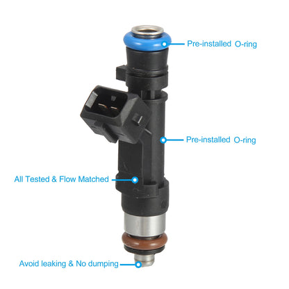 4 Pcs 1.4L Fuel Injector Nozzle for Chevy Cruze Sonic Trax Encore