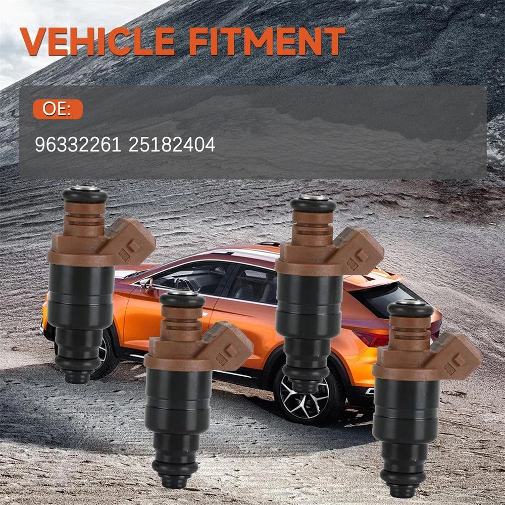 4 Pcs Fuel Injectors for Chevy Daewoo Lacetti 1.4L 1.6L (2004-2010)