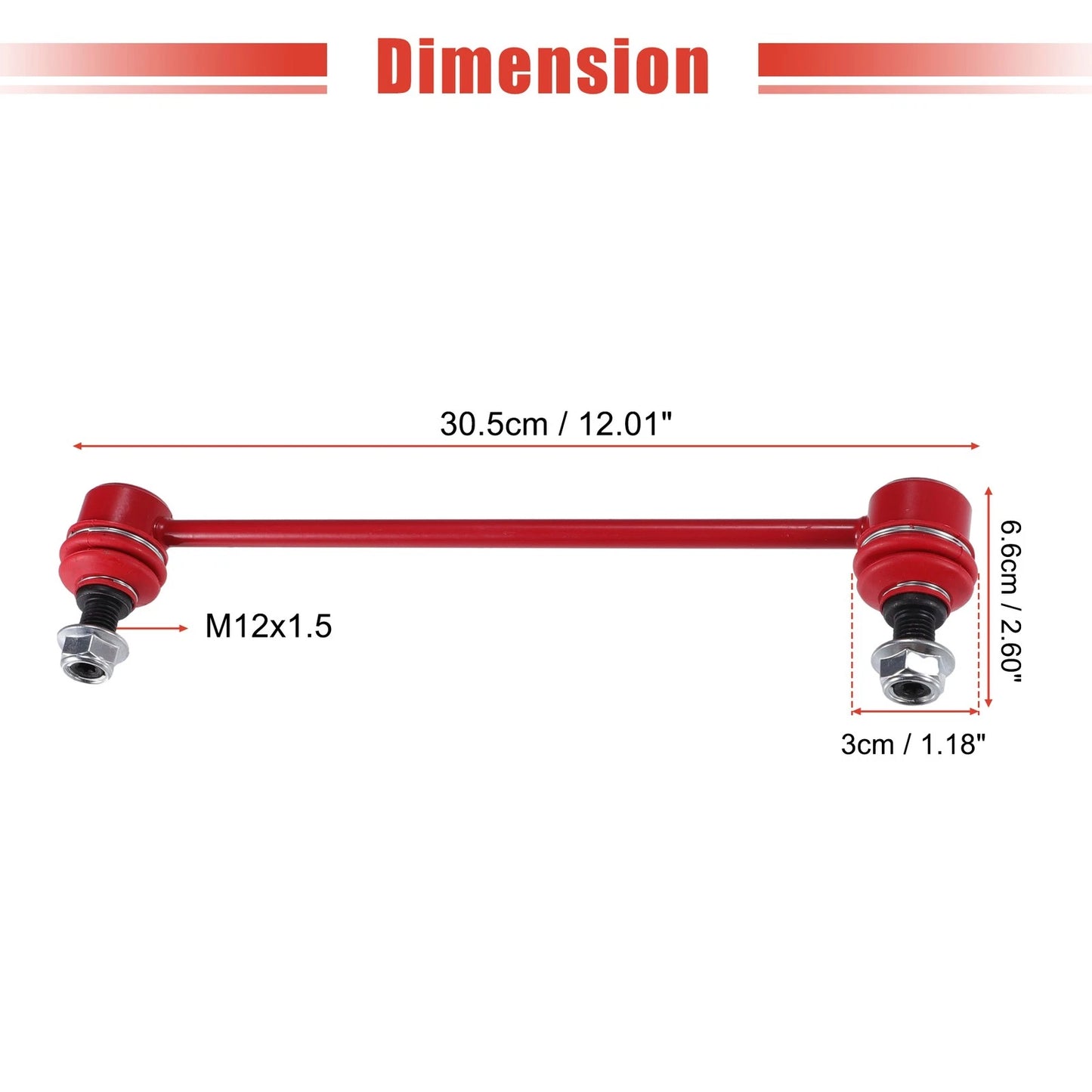 2 x Front Stabilizer Sway Bar End Links for Toyota Camry Avalon (2012-2023)