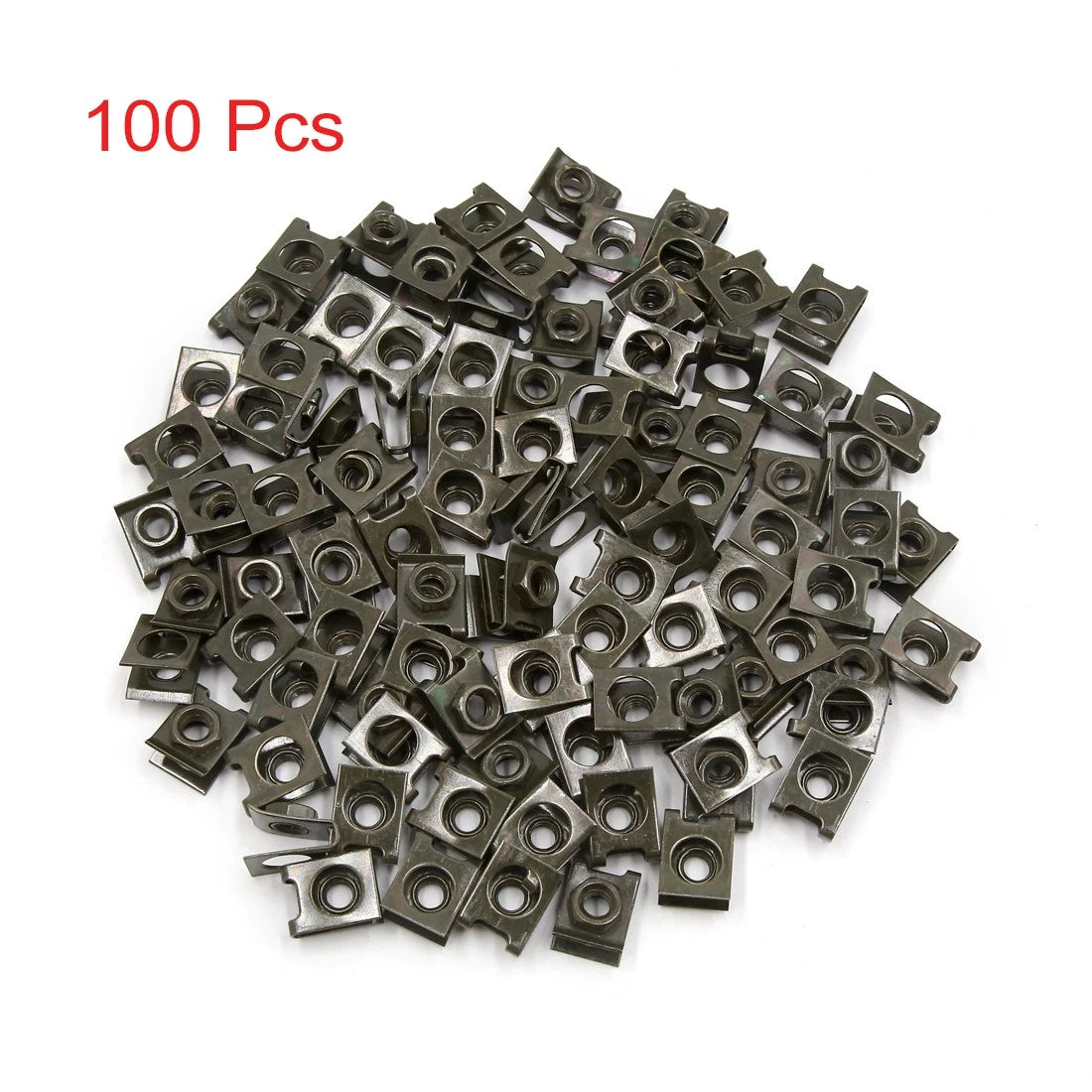100 Pcs U Nuts Fairing Clip Speed Fastener for Motorcycle