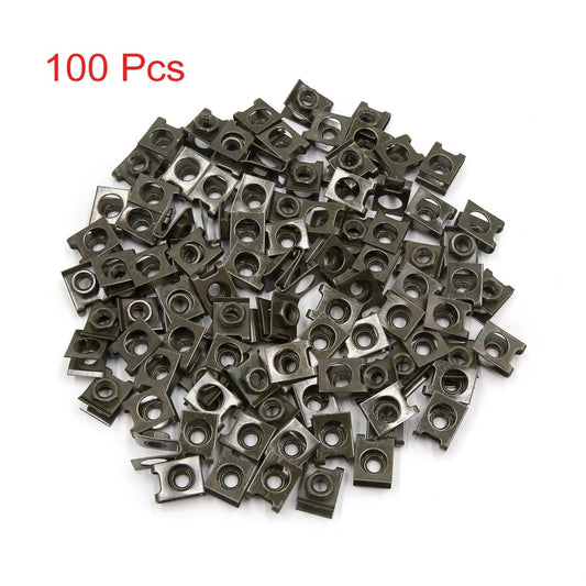 100 Pcs U Nuts Fairing Clip Speed Fastener for Motorcycle
