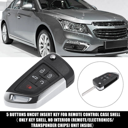 5 Button Key Fob Case Keyless Entry Remote Shell for Chevrolet