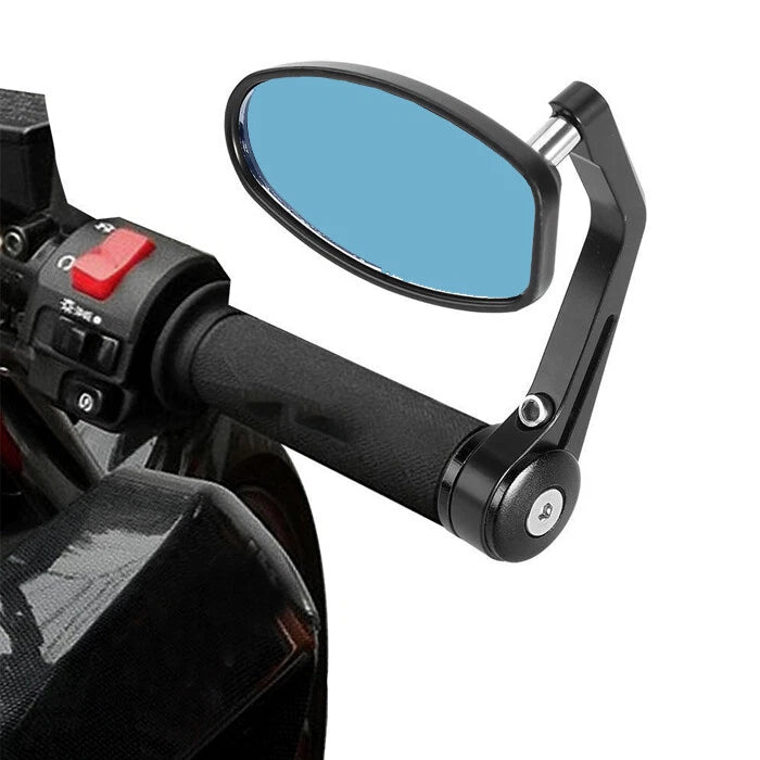 7/8" Motorcycle Bike Handle Bar End Rearview Side Mirrors for Universal Models