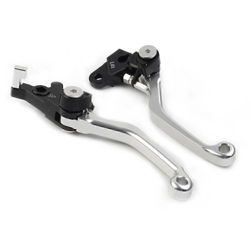 Silver CNC Pivot Brake Clutch Levers for Honda XR250 XR400 (1995-2007)