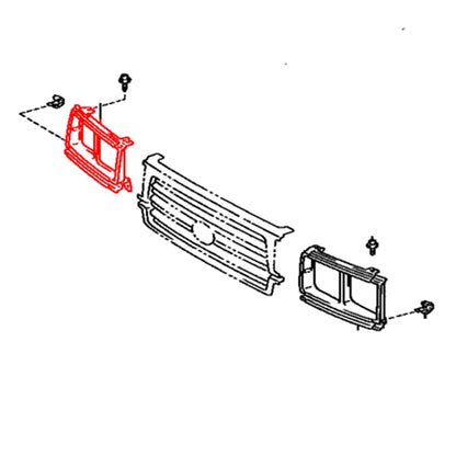 Head Light  Door for Toyota Land Cruiser FJ80 FZJ80 HZJ80 1991-1997