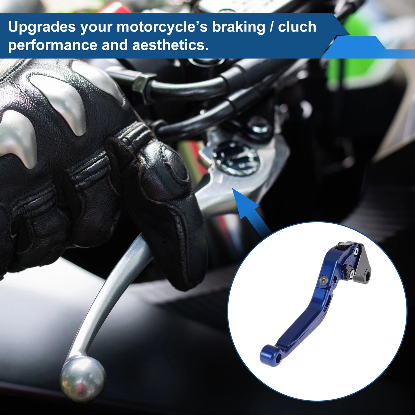 Adjustable Brake Clutch Levers  Solid Blue for Honda X11 (1999-2002)