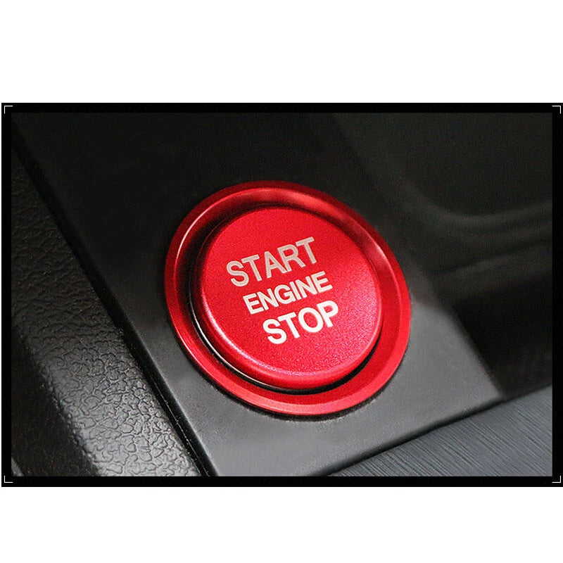 Red Car Interior Engine Start Push Button Cover Trim For Audi A4 A5 A6 Q5 Q7