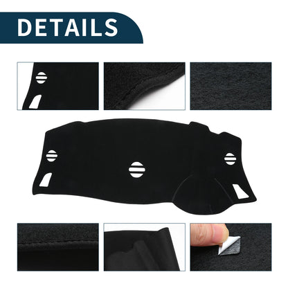 Dashboard Cover Mat for Nissan Elgrand E52 (2010-2024) - Black 1 Set
