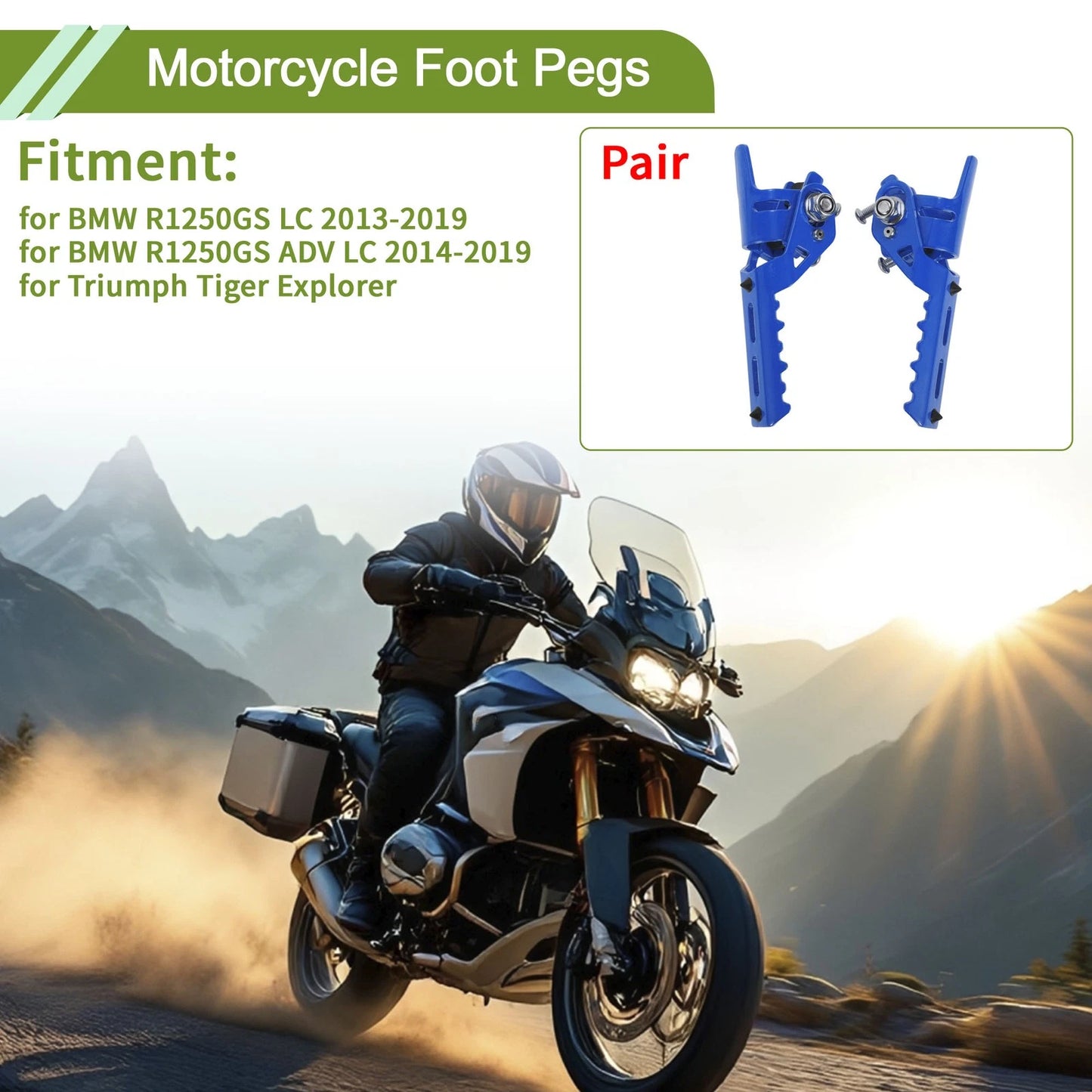 Foot Pegs / 1 pair / Foot Pegs for BMW R1250GS LC (2013–2019)