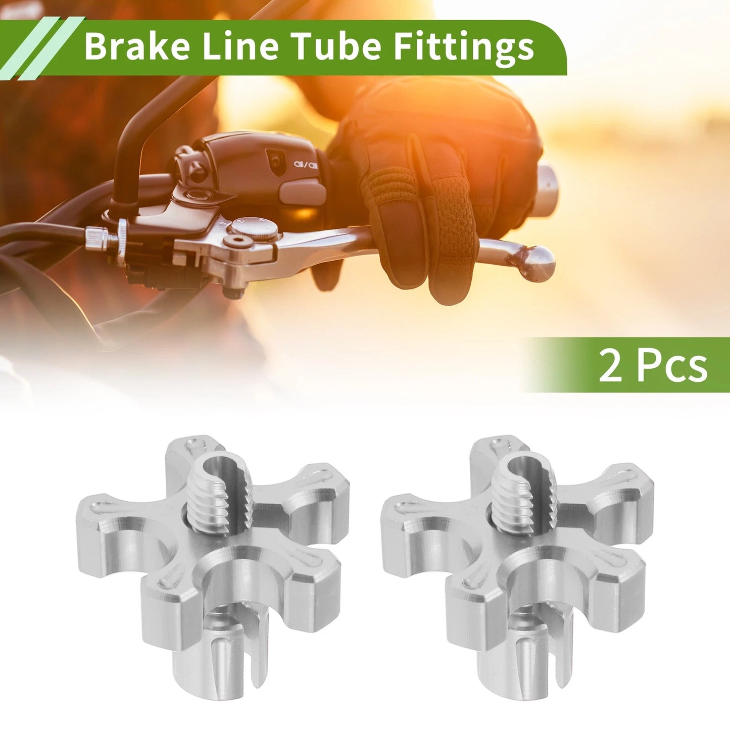 2 x M8 Aluminum Motorcycle Clutch Brake Cable Adjuster Screw Silver Tone for Make Model