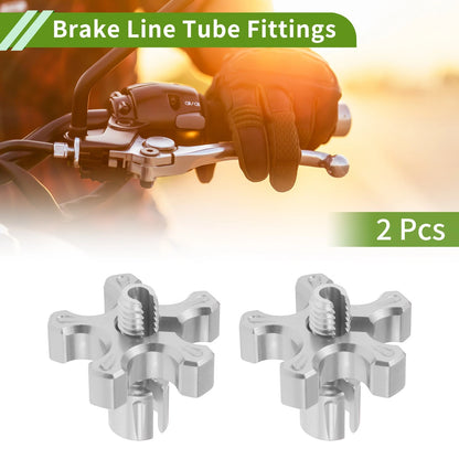 2 x M8 Aluminum Motorcycle Clutch Brake Cable Adjuster Screw Silver Tone for Make Model