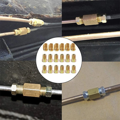 18pc Brass Brake Line Fittings Assortment Easy to Use Superior Performance